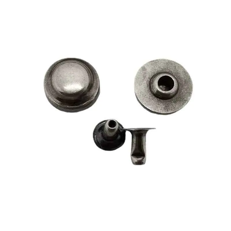 10/12/14MM Antique Silver Metal Mushroom Rivets 30 Pack