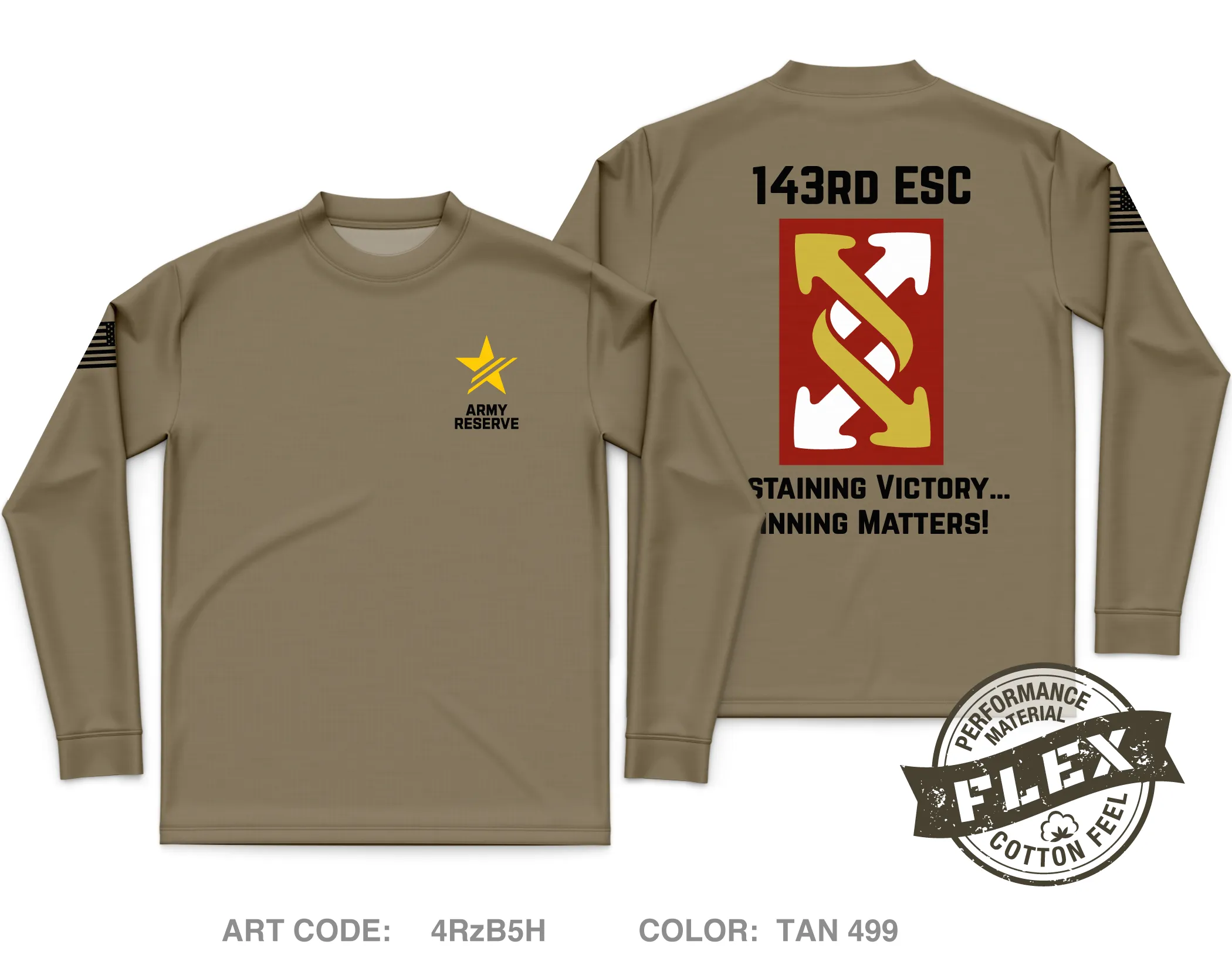 143rd ESC Core Men's LS Flex Performance Tee - 4RzB5H