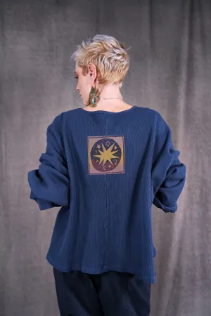1608 Donna's Thermal Top Vintage Indigo-P