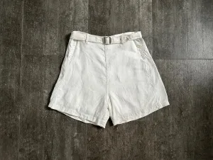 1930s linen shorts . vintage 30s shorts . size xs to s
