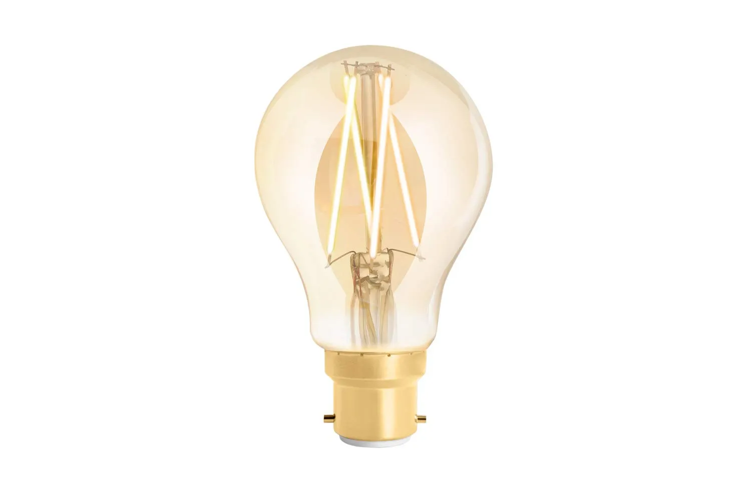 4lite WiZ Connected A60 Amber White WiFi LED Smart Bulb B22 Bayonet Cap