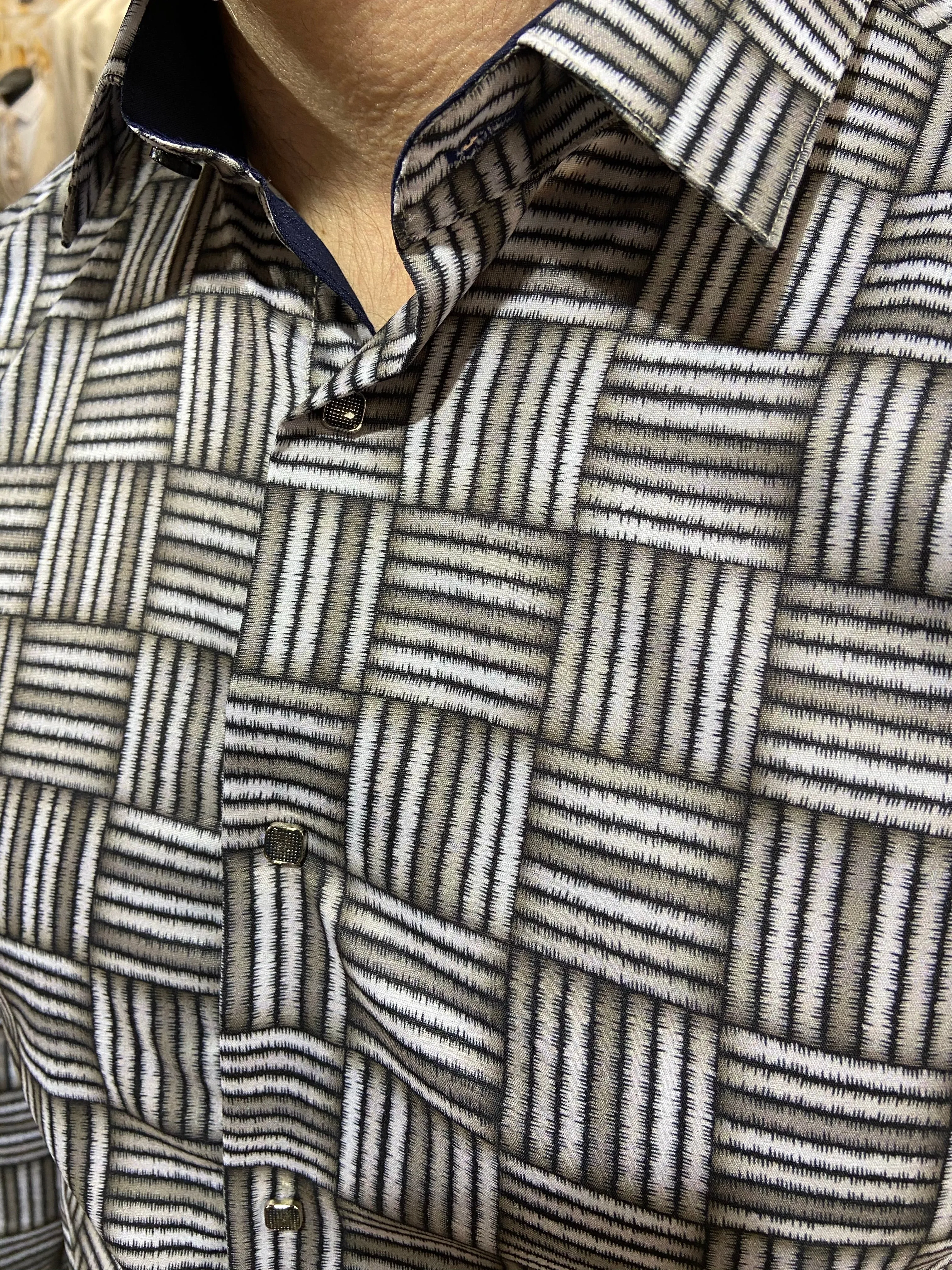 6083 Army Green & Navy L/S Shirt