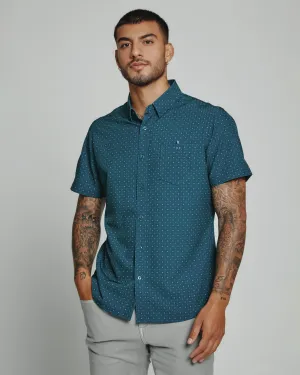 7 Diamonds Prescott 4-Way Stretch Print Pattern SS Shirt