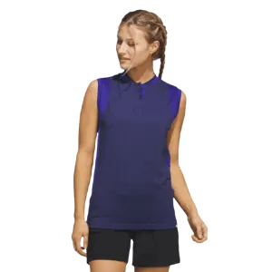 Adidas Ladies Ultimate365 Tour Sleeveless Golf Shirt - Blue