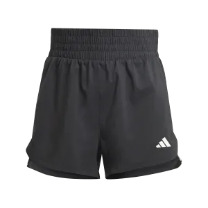 adidas Pacer Training 3-Stripes Woven High-Rise 3 Inch Womens Shorts