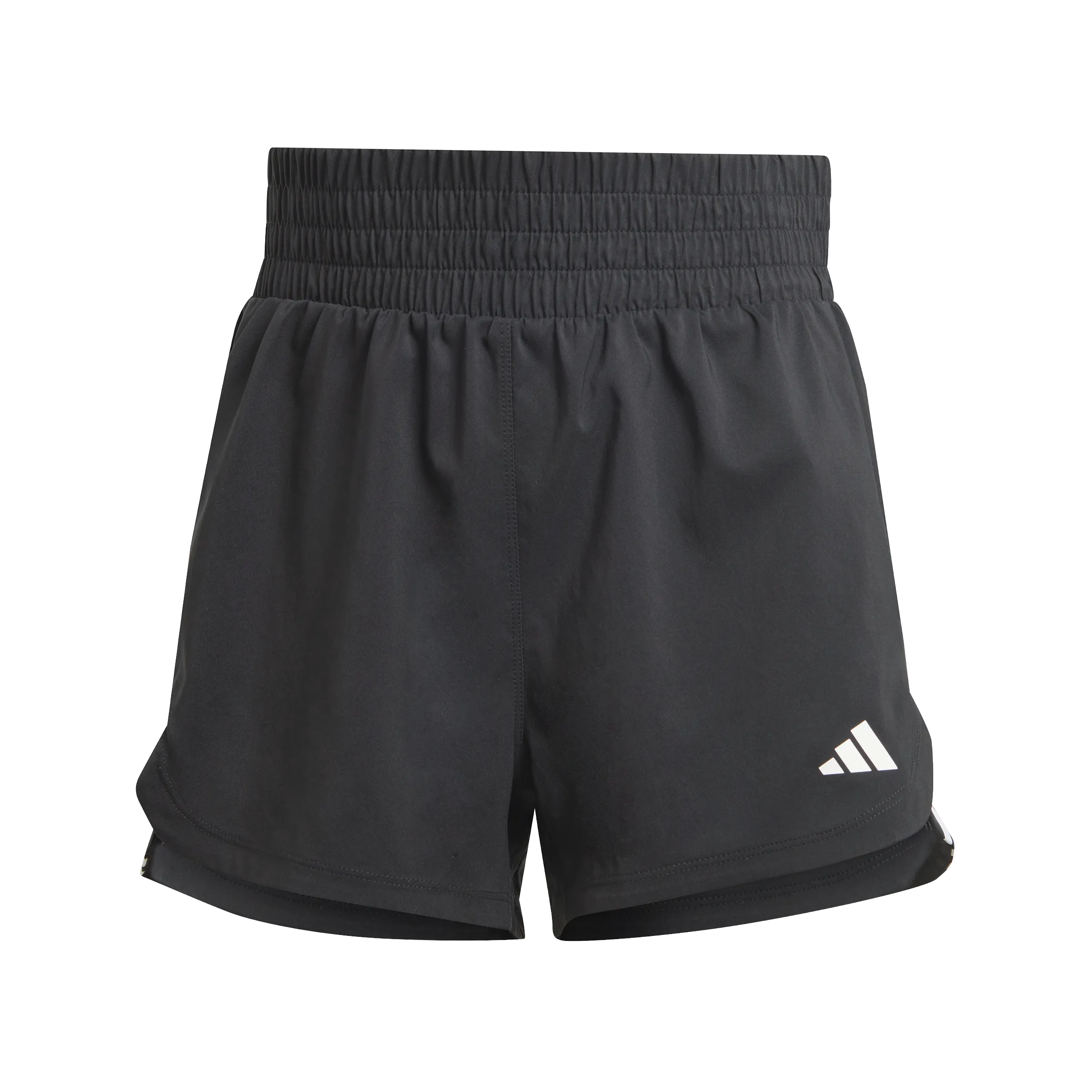 adidas Pacer Training 3-Stripes Woven High-Rise 3 Inch Womens Shorts