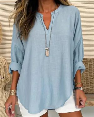 Alicia® | Linen Cotton Shirt In A Loose Fit