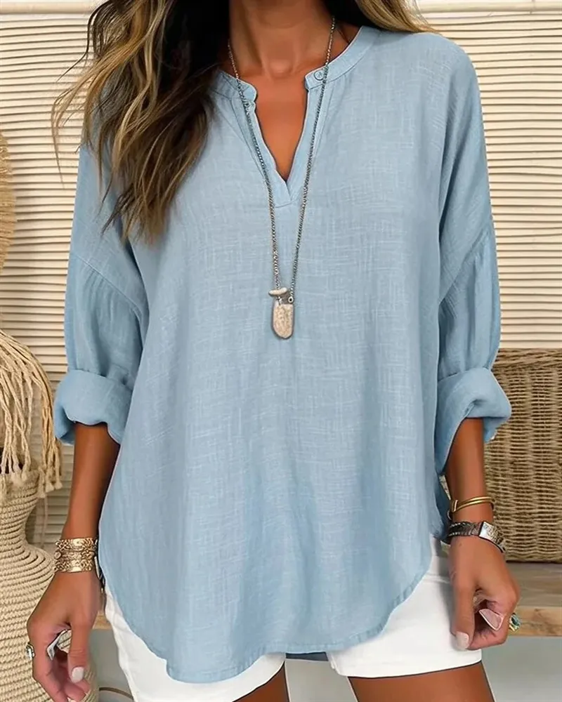 Alicia® | Linen Cotton Shirt In A Loose Fit