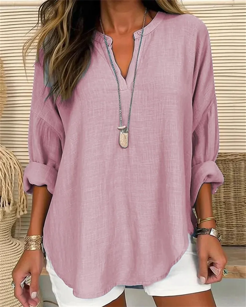 Alicia® | Linen Cotton Shirt In A Loose Fit