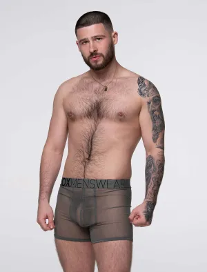 All Over Mesh Boxers - Grey Steel