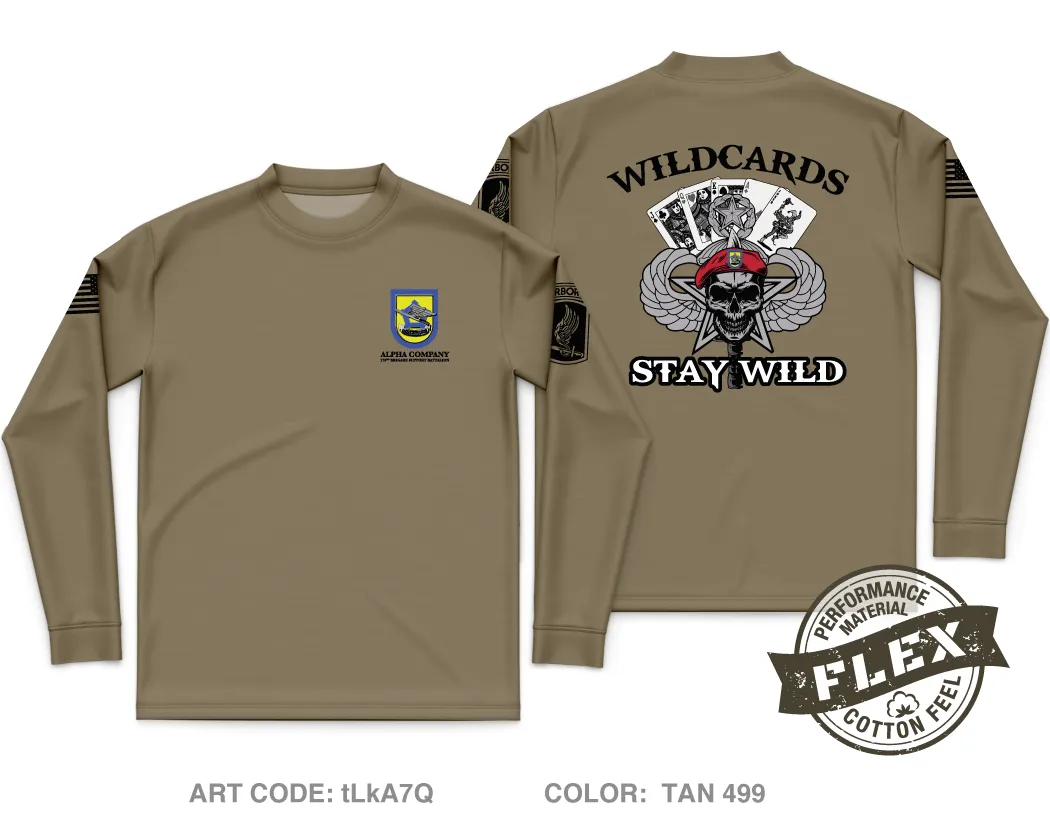 Alpha Company 173RD BSB, 173RD IBCT (A) Core Men's LS Flex Performance Tee - tLkA7Q