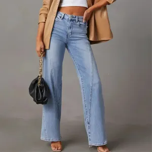 Ania® | High-Waisted Light Blue Jeans