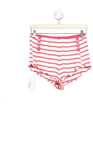 Anthropologie Out From Under Red and White Striped Lounge Shorts UK S