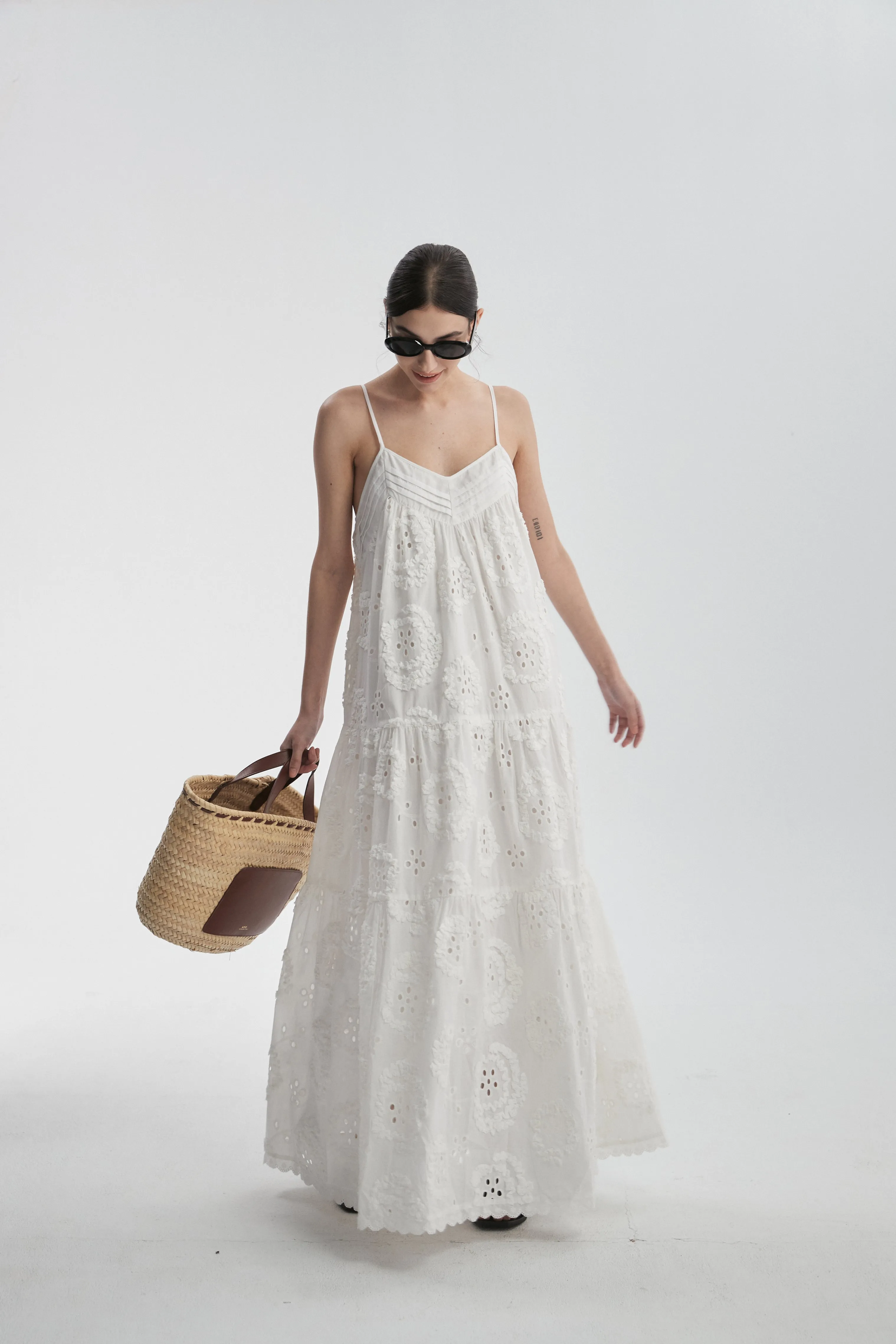 Appliqué Maxi Dress