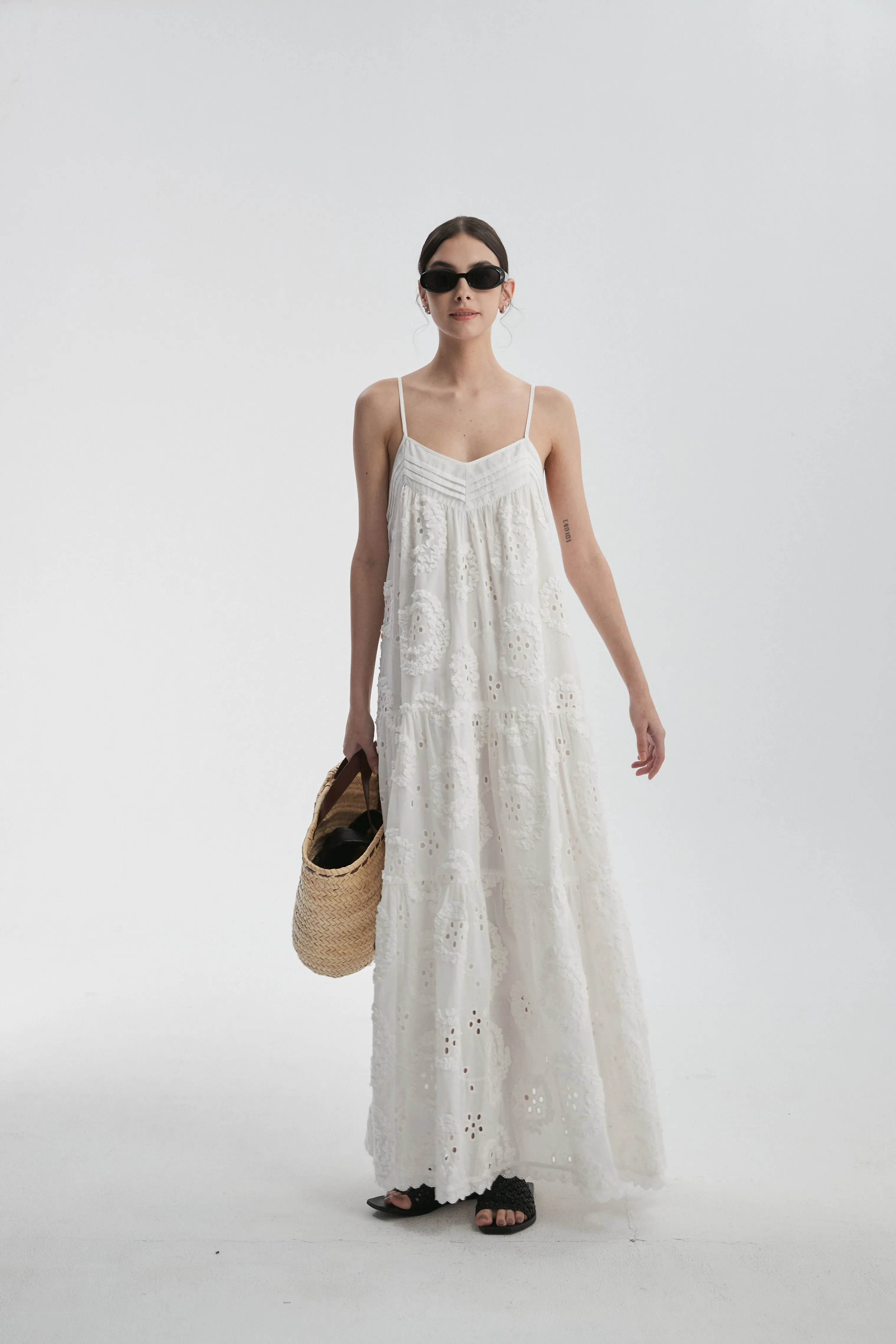 Appliqué Maxi Dress