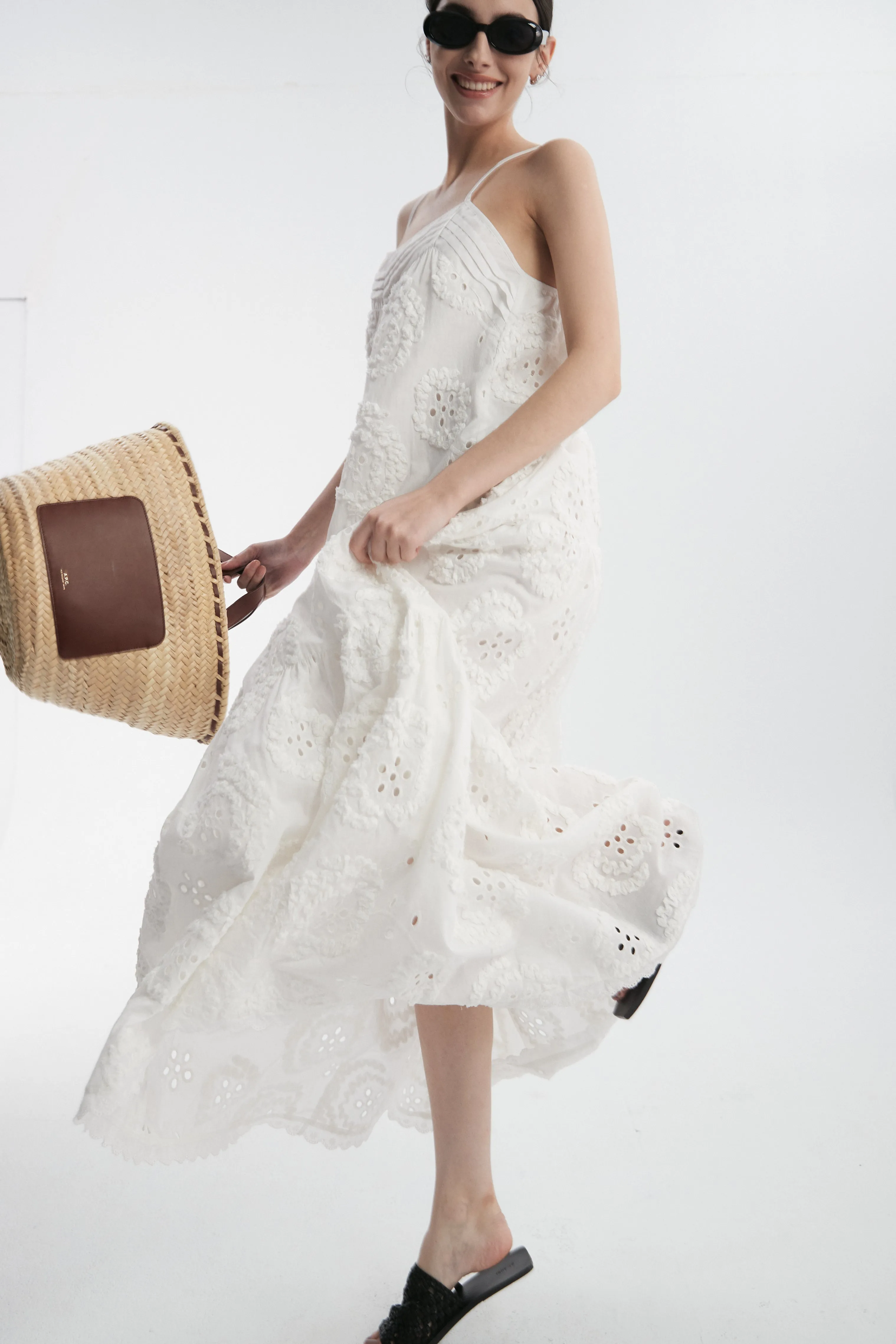 Appliqué Maxi Dress