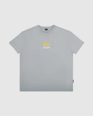 ATLANTIC BOX FIT TEE - CEMENT GREY