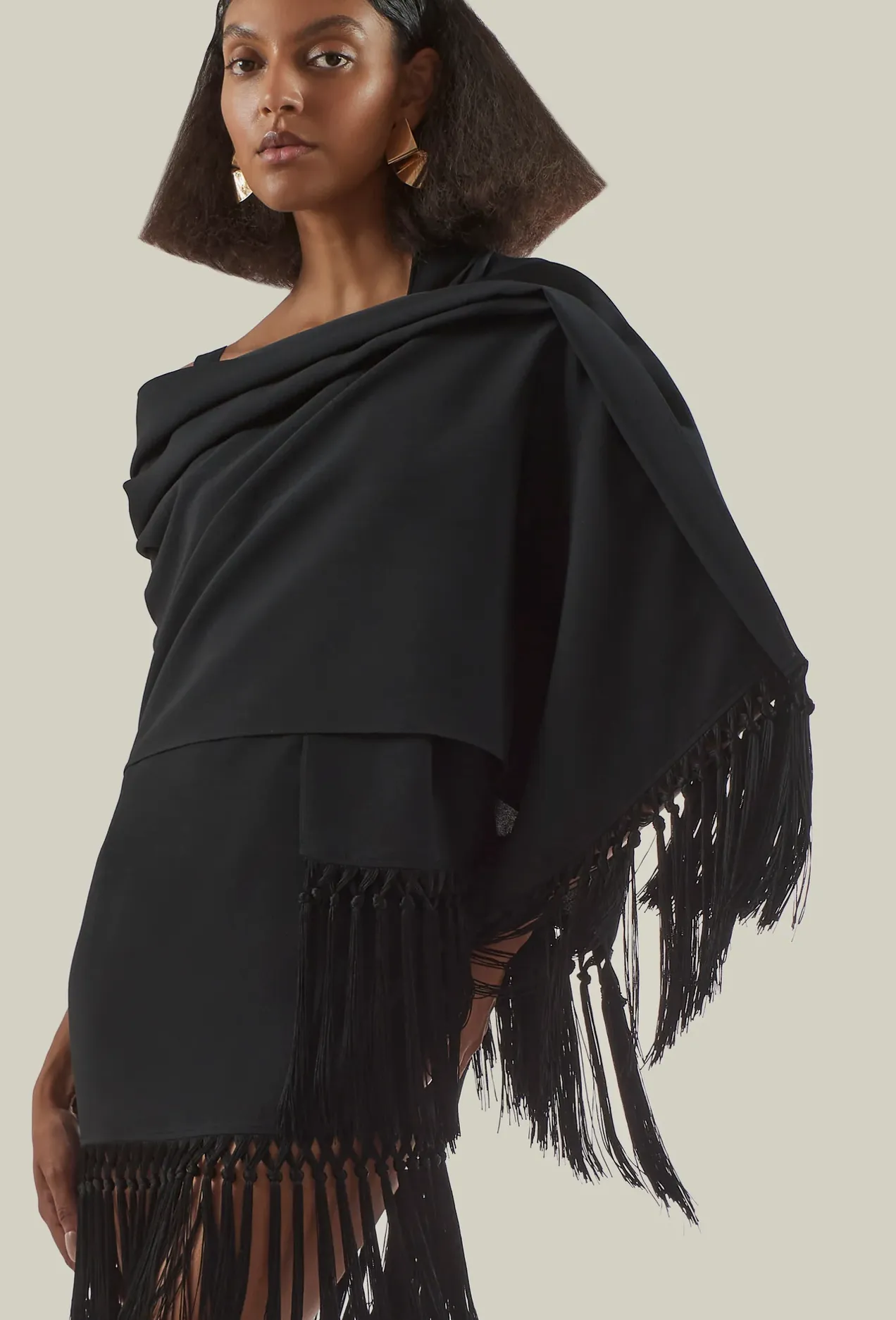 Babe Stole in Black by Taller Marmo