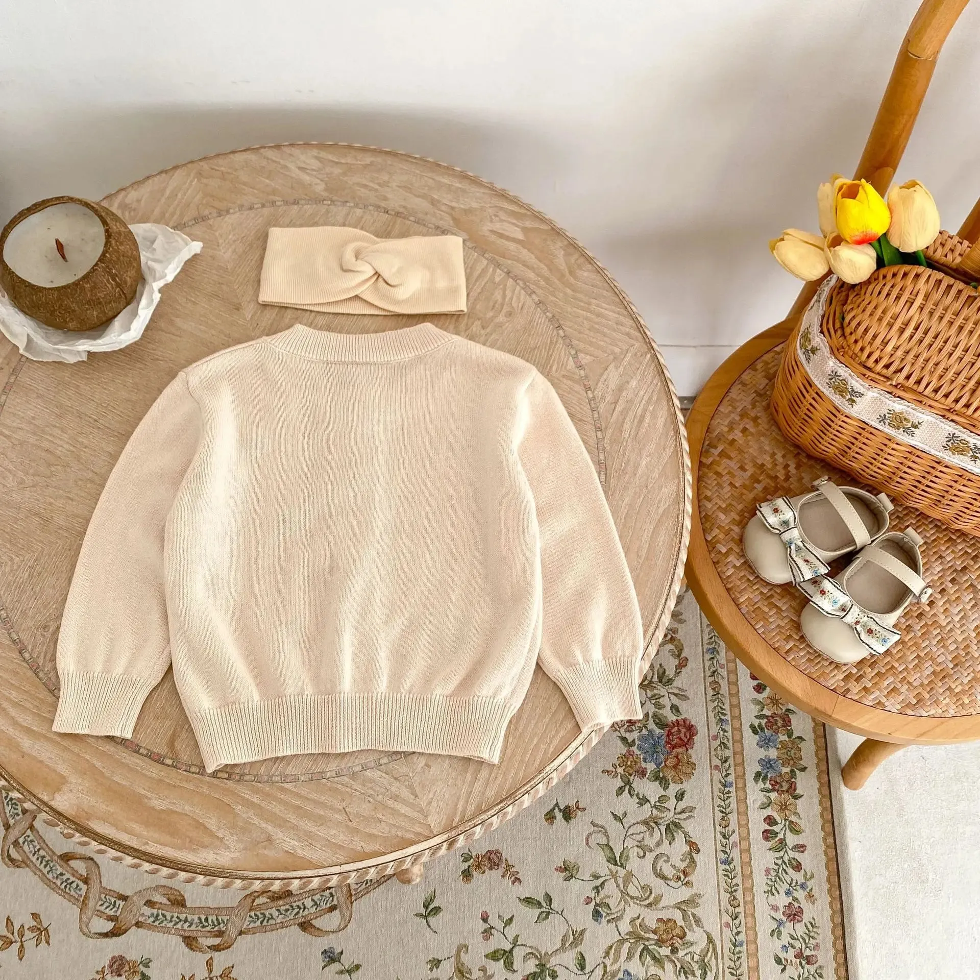 Baby Girls' Cozy Autumn Knit Cardigan