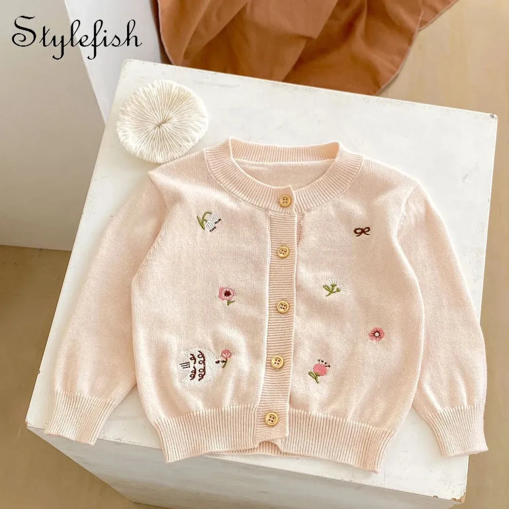 Baby Girls' Cozy Autumn Knit Cardigan
