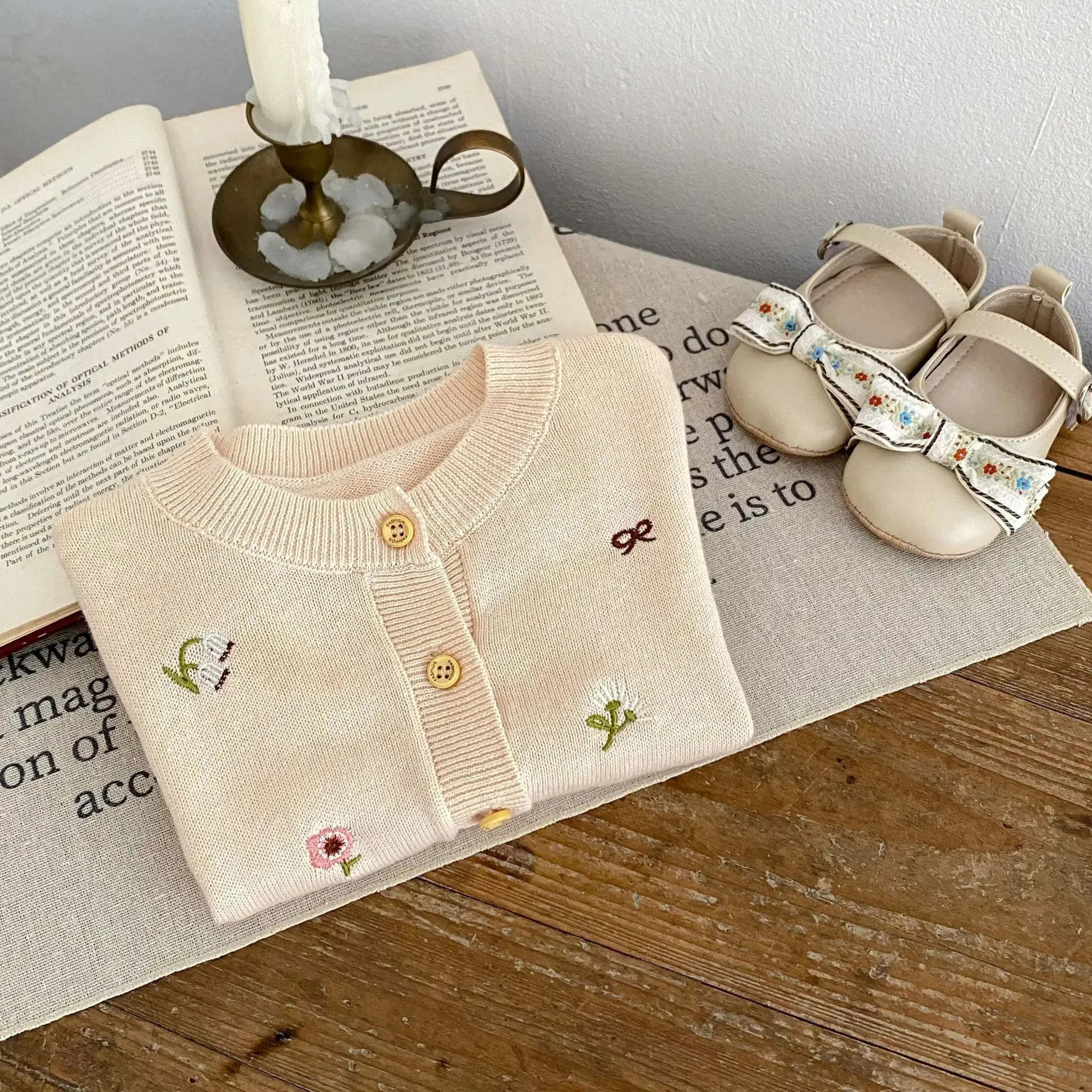 Baby Girls' Cozy Autumn Knit Cardigan