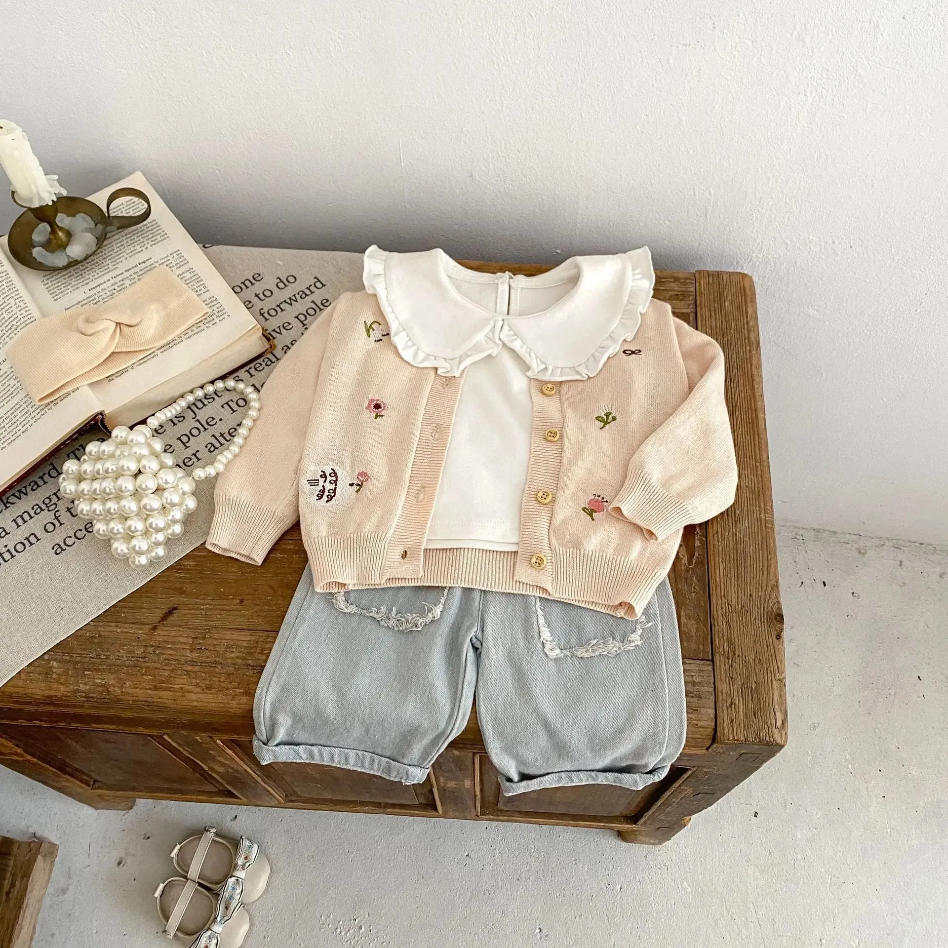 Baby Girls' Cozy Autumn Knit Cardigan