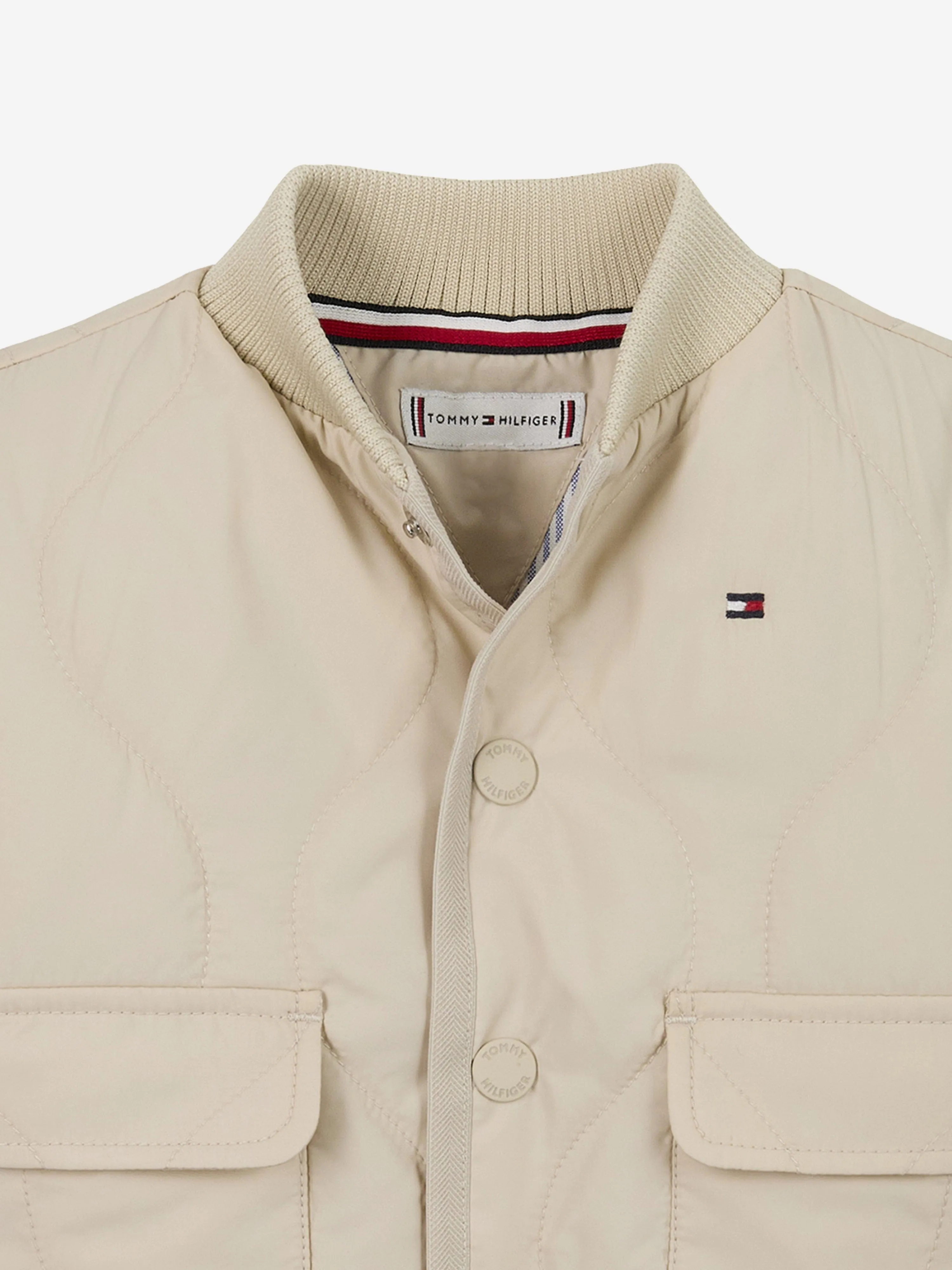 Baby Quilted Jacket in Beige