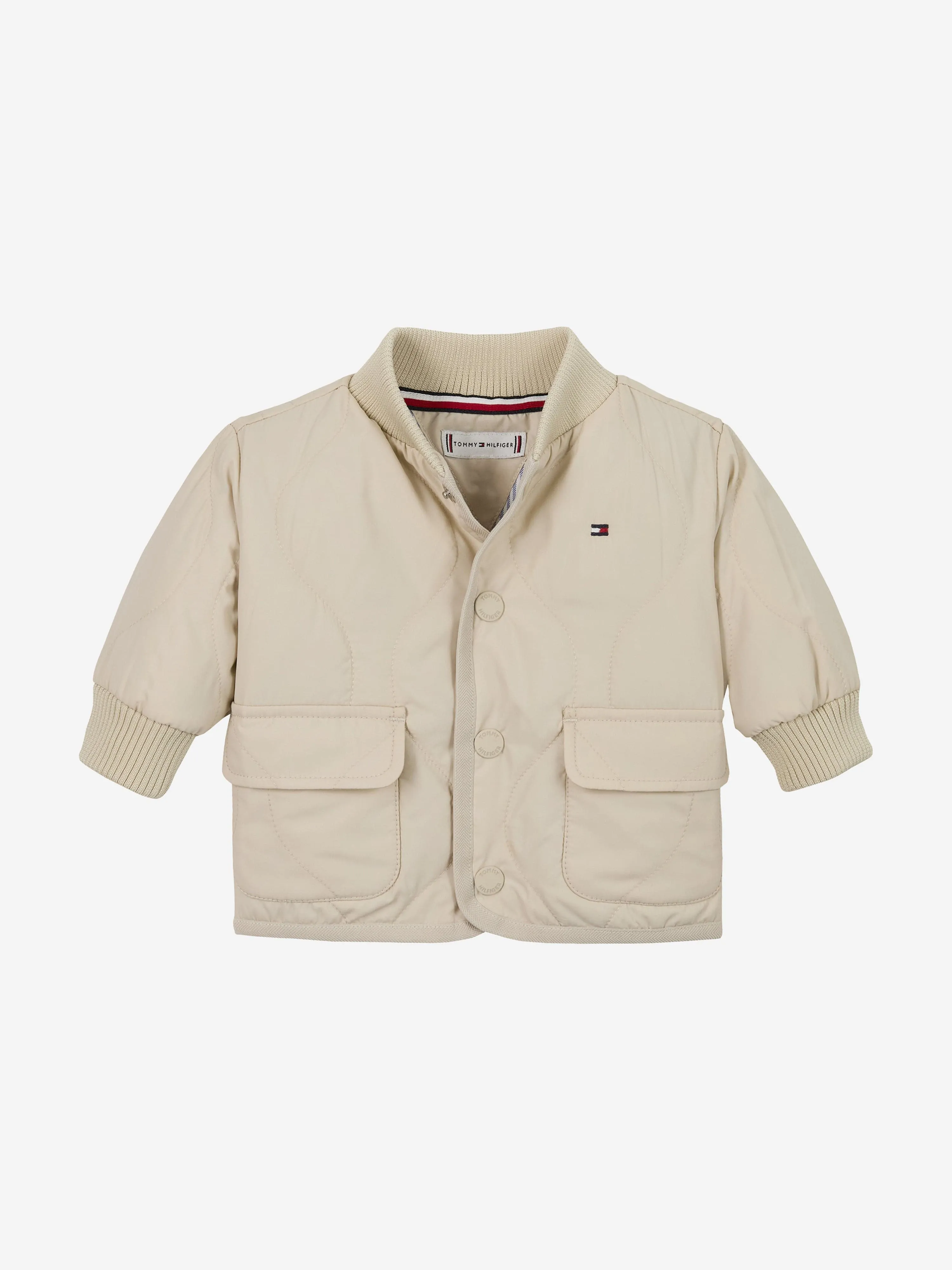 Baby Quilted Jacket in Beige