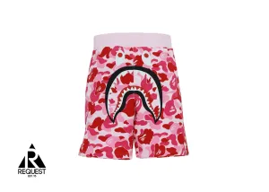 BAPE ABC Camo Shark Shorts "Pink"