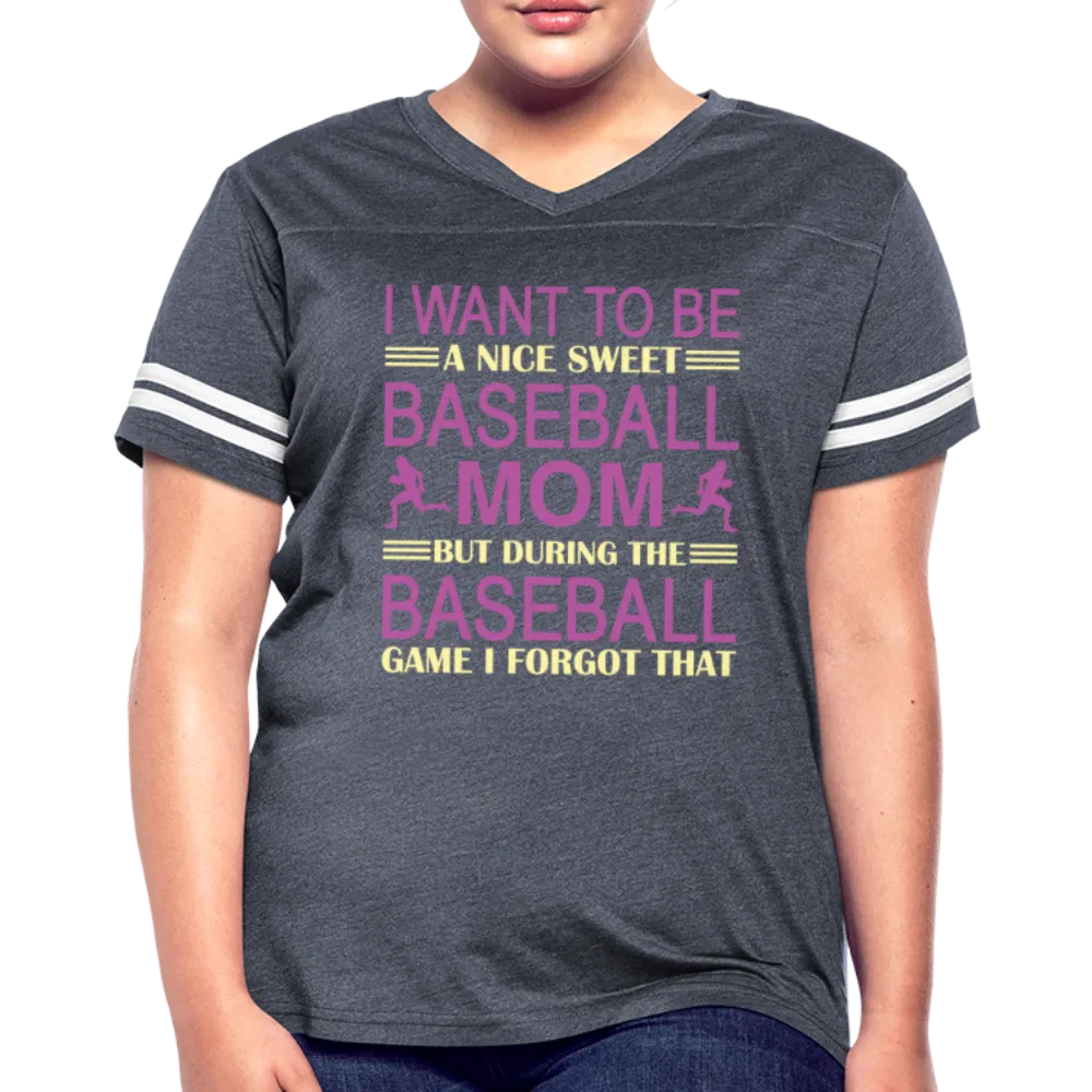 BASEBALL MOM Women’s Vintage Sport T-Shirt