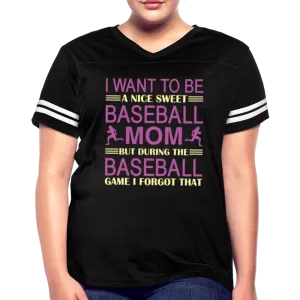 BASEBALL MOM Women’s Vintage Sport T-Shirt
