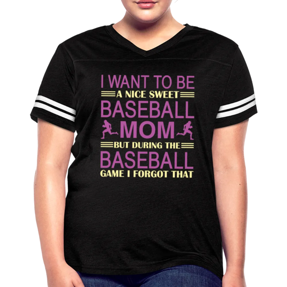 BASEBALL MOM Women’s Vintage Sport T-Shirt