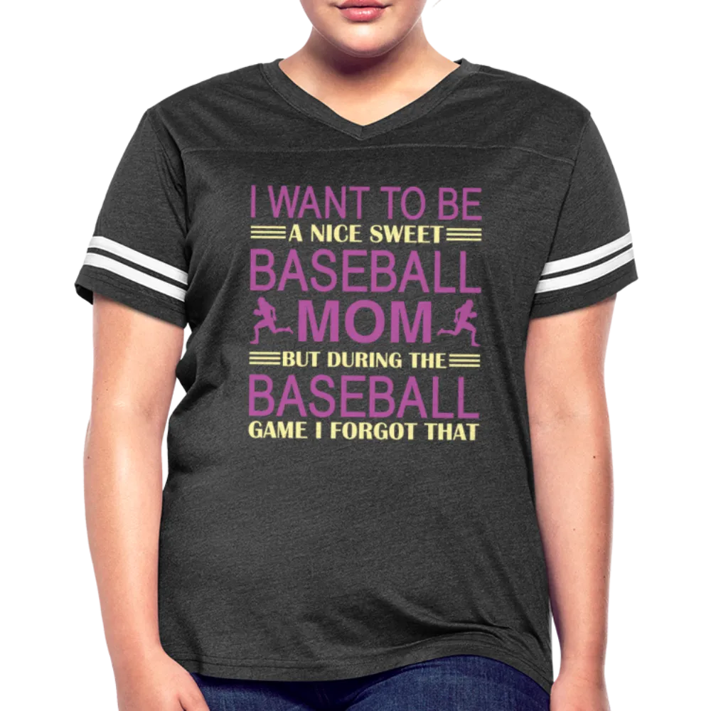 BASEBALL MOM Women’s Vintage Sport T-Shirt