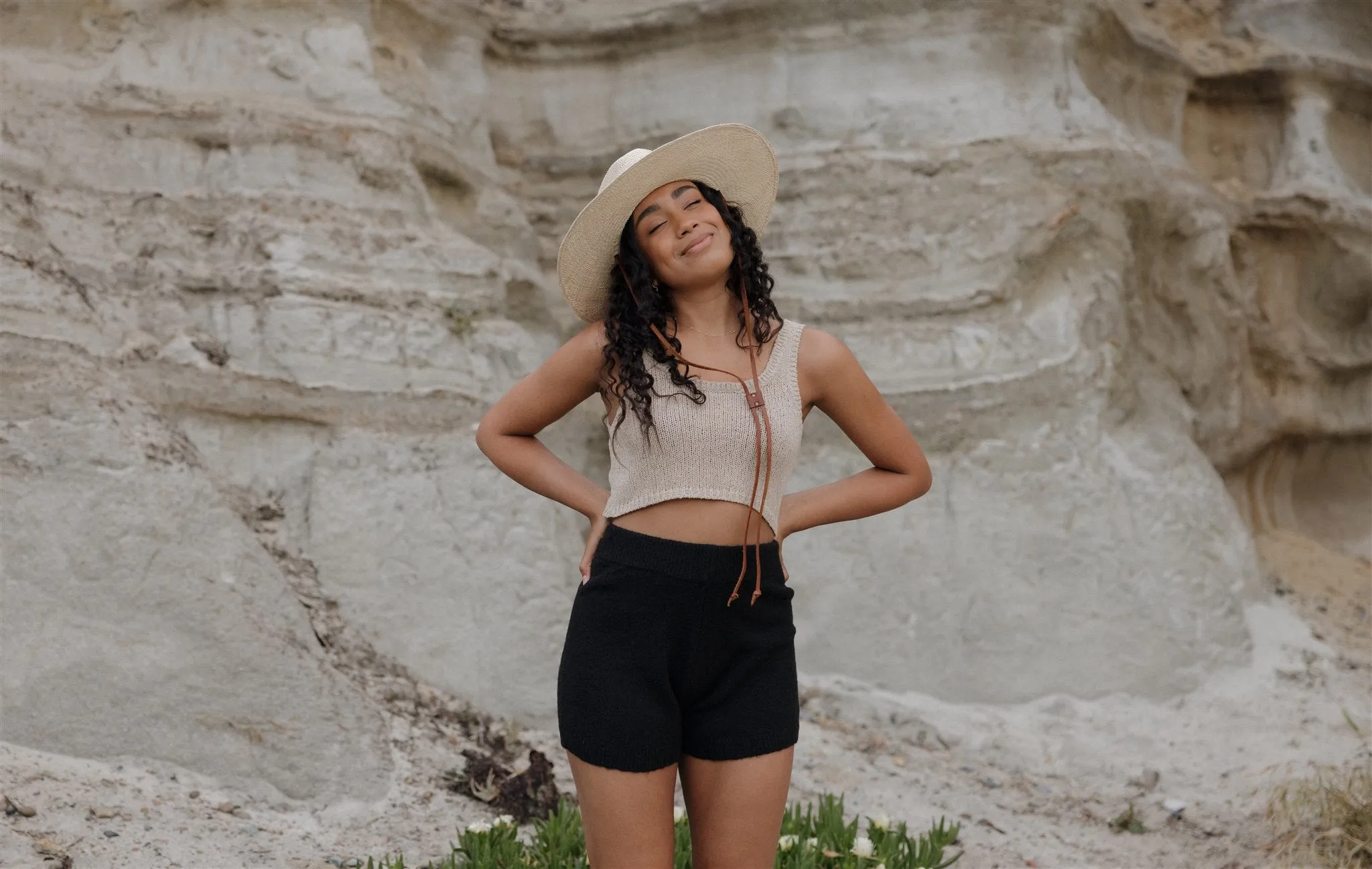 Bay Knit shorts in Black