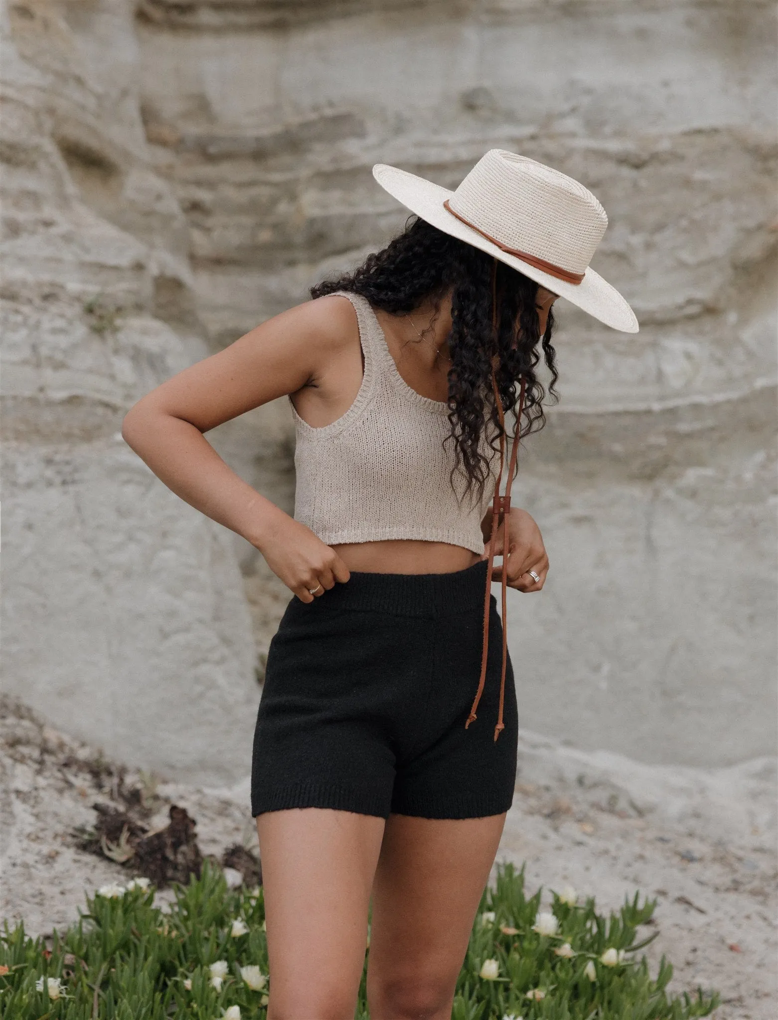 Bay Knit shorts in Black