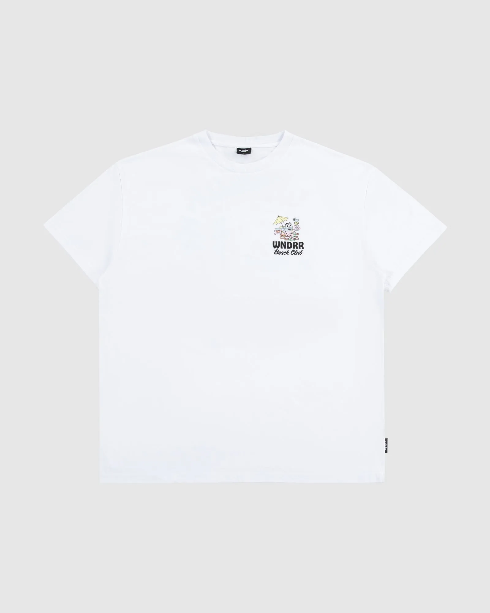 BEACH CLUB BOX FIT TEE - WHITE