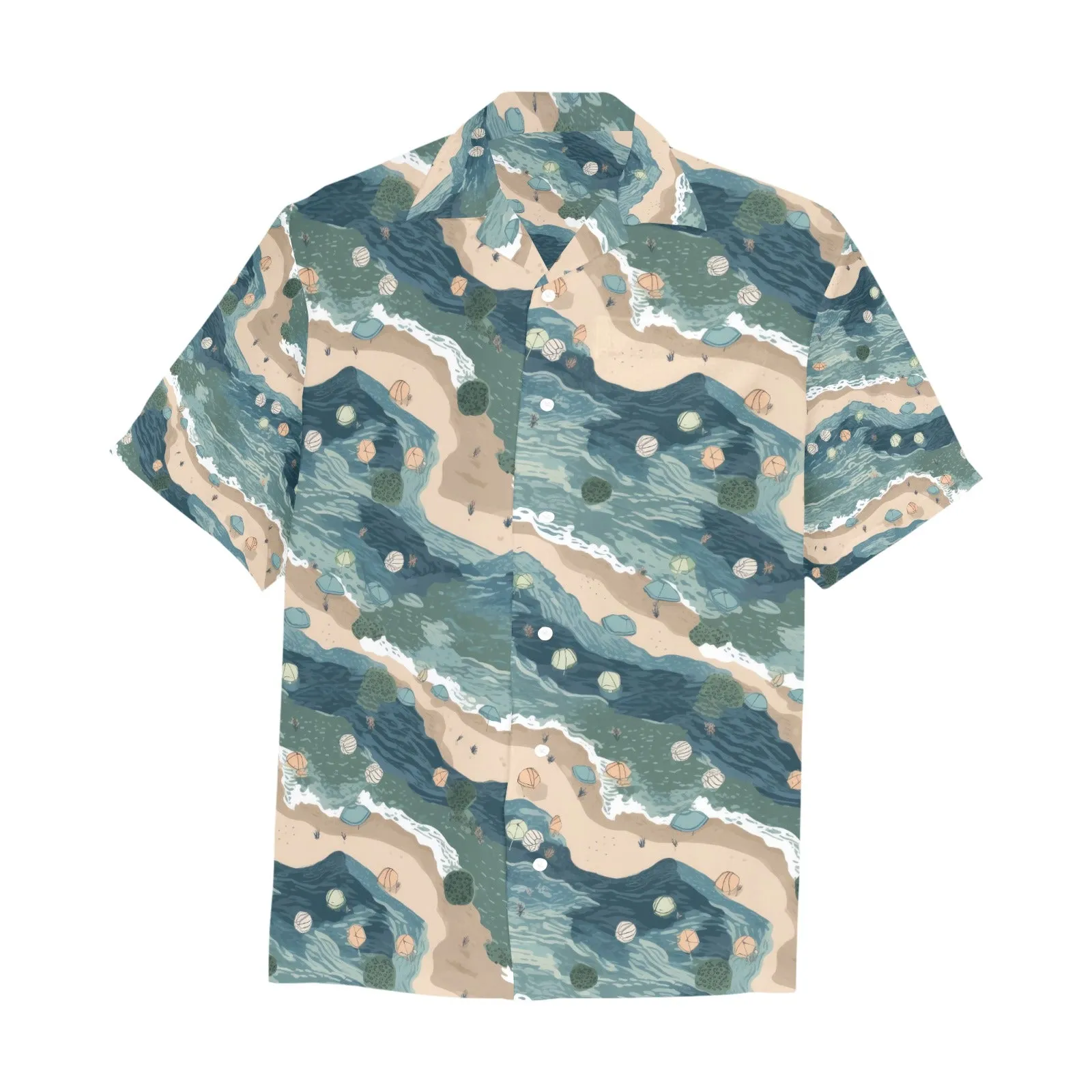 Beach Shoreline Men's Hawaiian Shirt