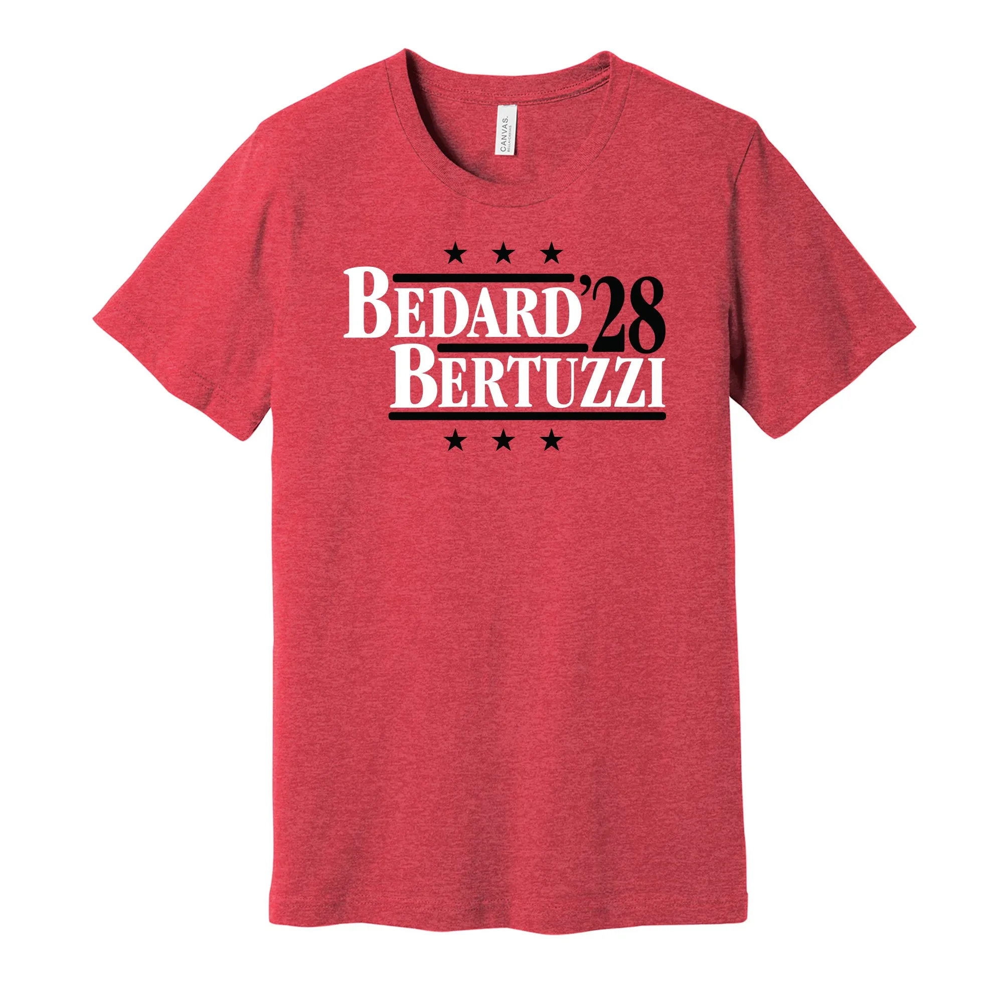 Bedard & Bertuzzi '28 - Chicago Hockey Political Campaign Parody T-Shirt - Hyper Than Hype Shirts