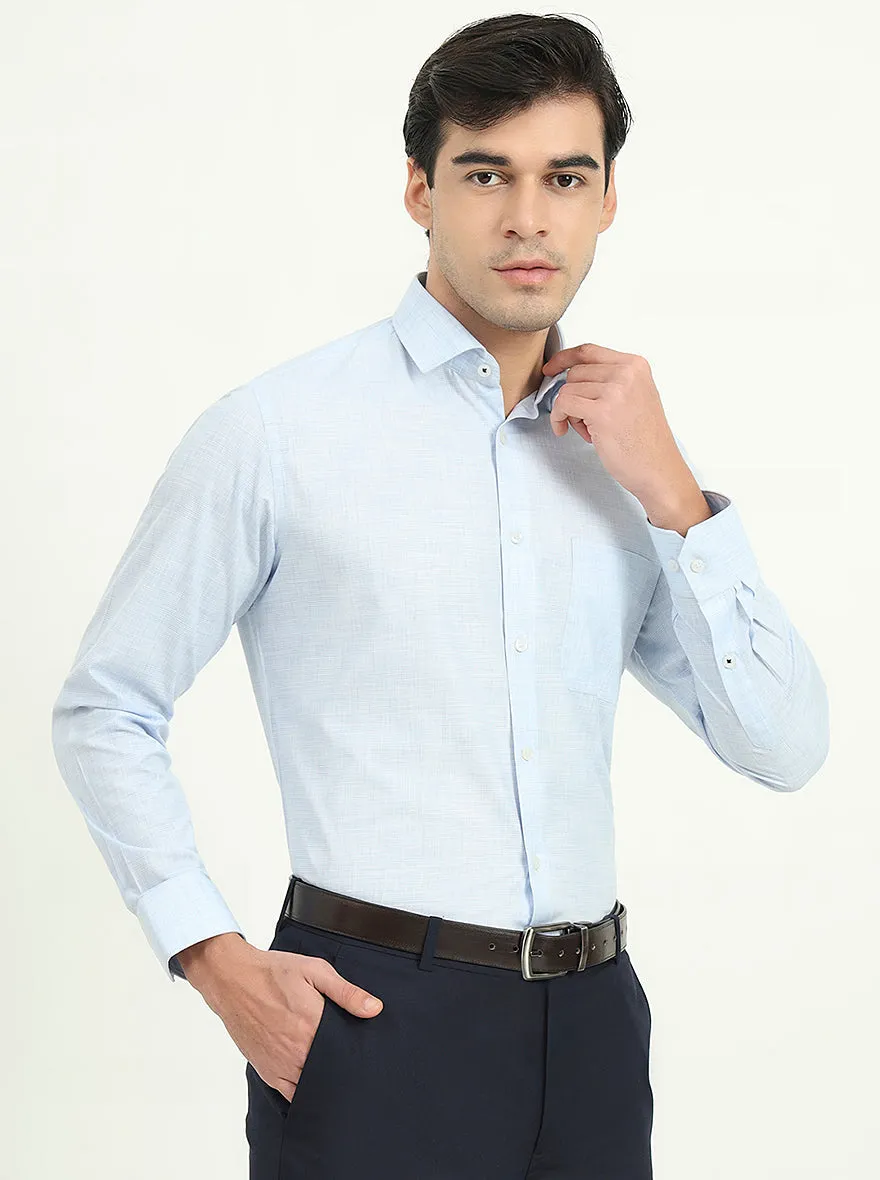 Beige Solid Slim Fit Formal Shirt | Greenfire