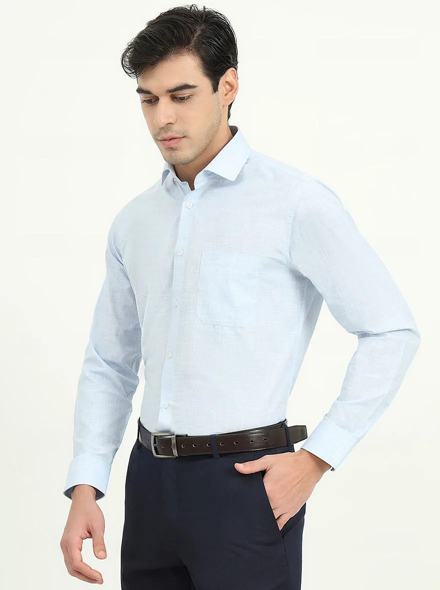 Beige Solid Slim Fit Formal Shirt | Greenfire