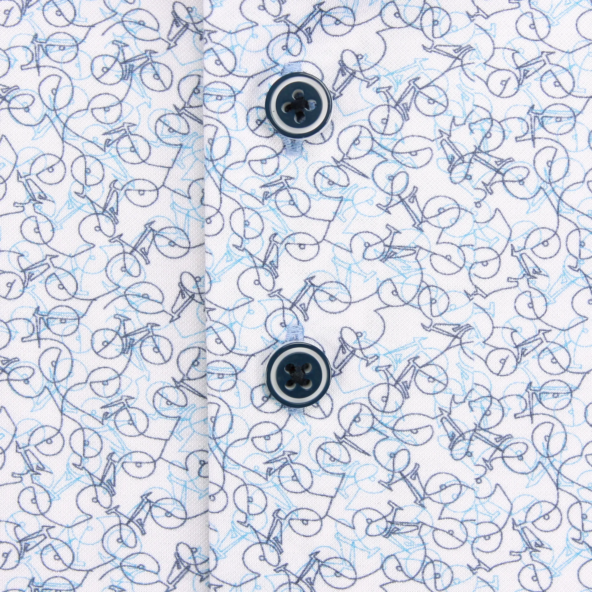 Bicycle print knitted shirt