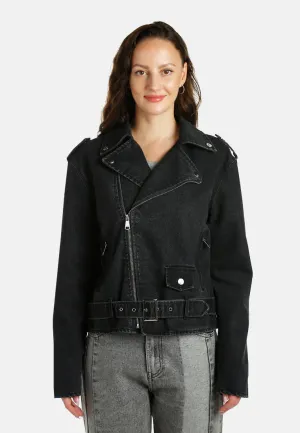 Biker Jacket In Black By RUW