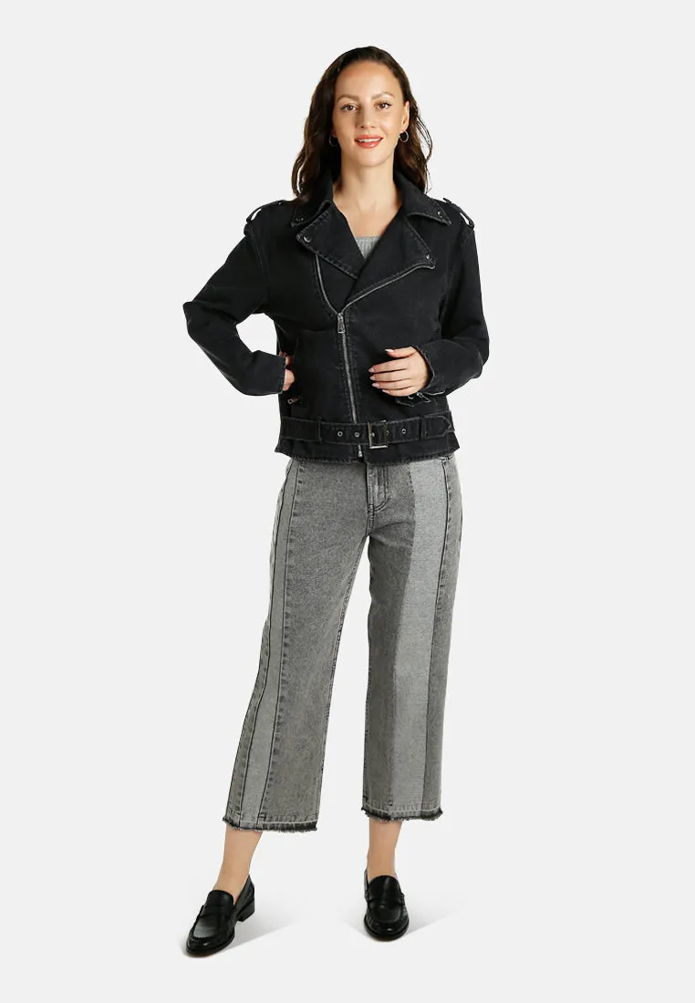 Biker Jacket In Black By RUW