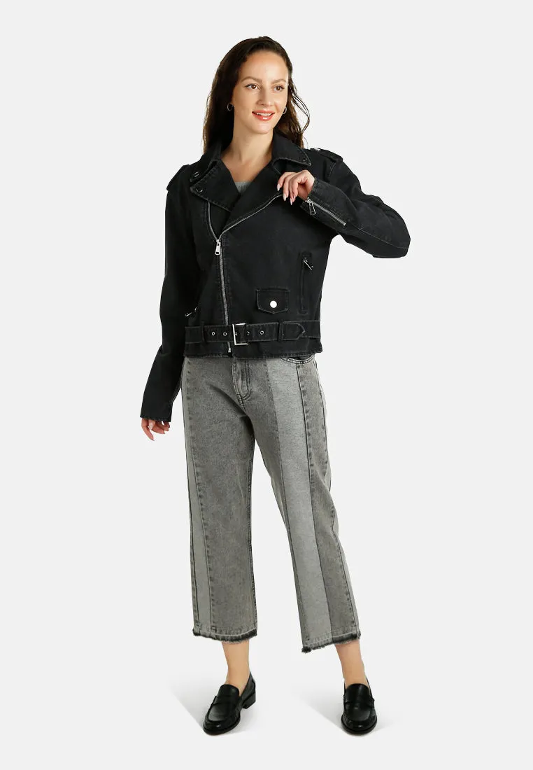 Biker Jacket In Black By RUW