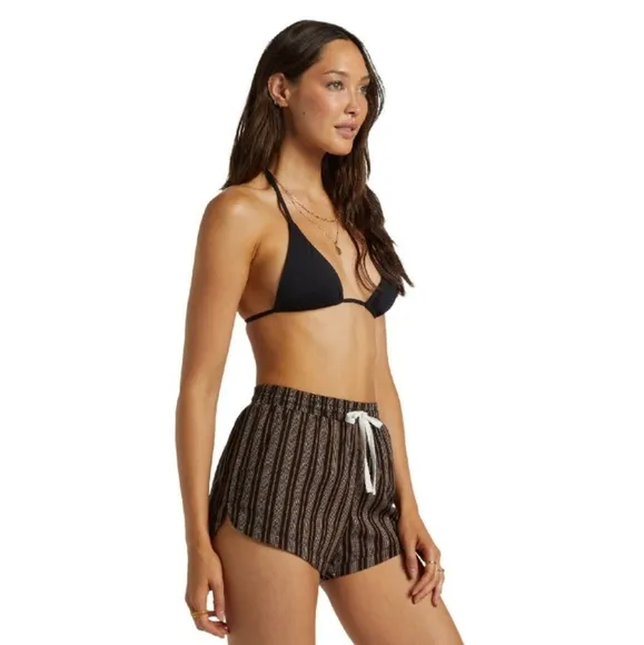 BILLABONG NEW Road Trippin Scallop Hem Yarn Dyed Shorts