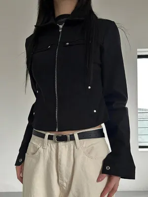 Black Jacket With Silver Buttons