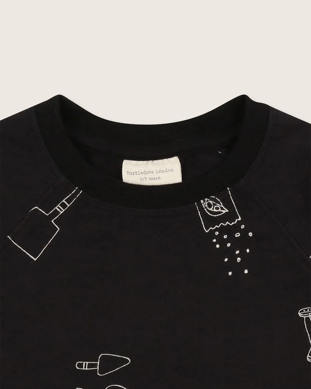 Black Sew and Grow Print Sweatshirt
