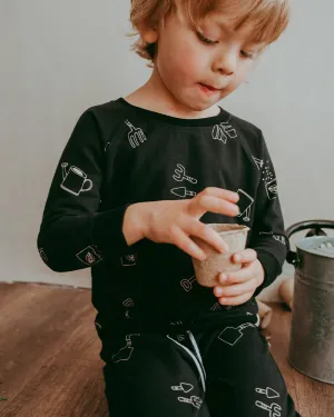 Black Sew and Grow Print Sweatshirt