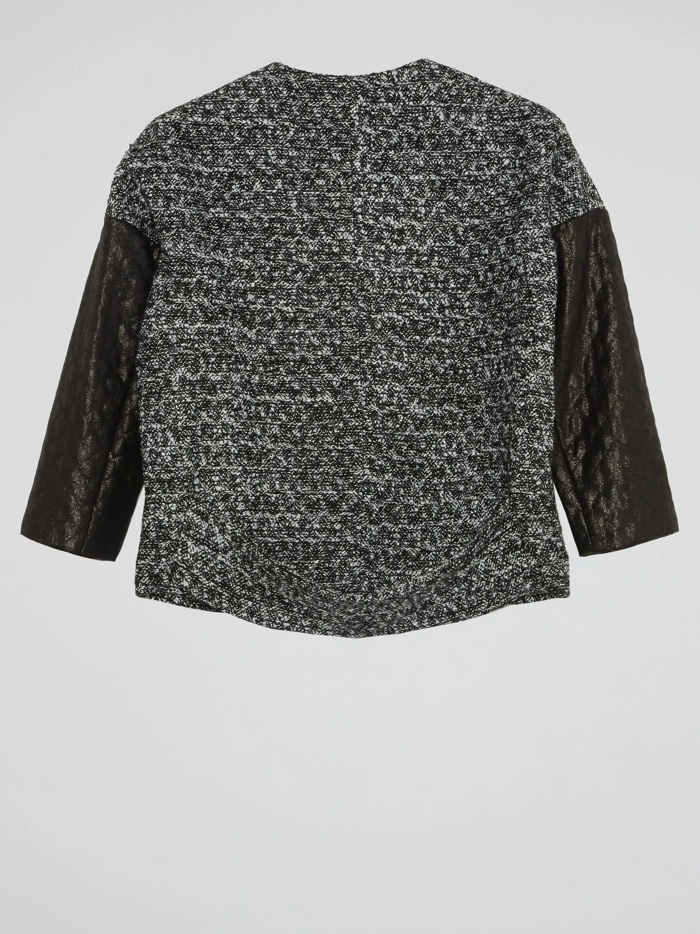 Black Tweed Top