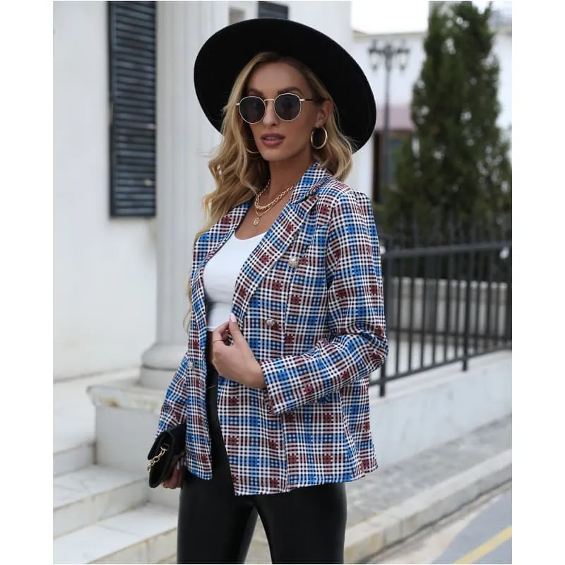 Blazer chic bleu femme